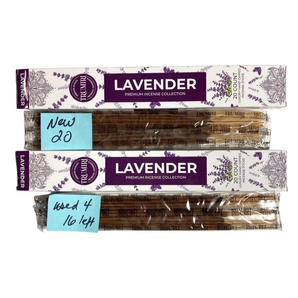 Incense Sticks 140 Lavender Jasmine Lily Patchouli Rose +2 Holders Trumiri India - Picture 5 of 12